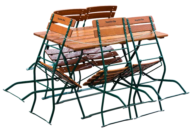 beer garden, folding chairs, gastronomy, table, seating, coffee shop, folding chair, chairs, to sit, folded up, wood, isolated, weatherproof, folding chairs, table, table, table, table, table, coffee shop, coffee shop, coffee shop, folding chair, folding chair, folding chair, folding chair, folding chair. Party rental equipment: five groups to pack, and the paperwork that travels with them